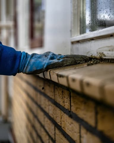 Appartementencomplex volledig in steiger voor gevelrenovatie in Ridderkerk door Hydro Groep